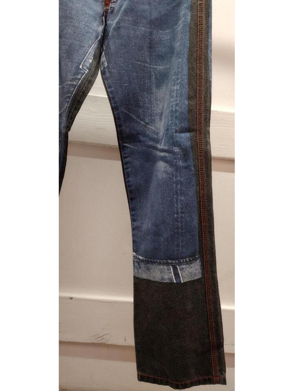 JEAN PAUL GAULTIER Rockabilly Pants Jean Picture Denim Redlines Waist 29 inches - Picture 3 of 16